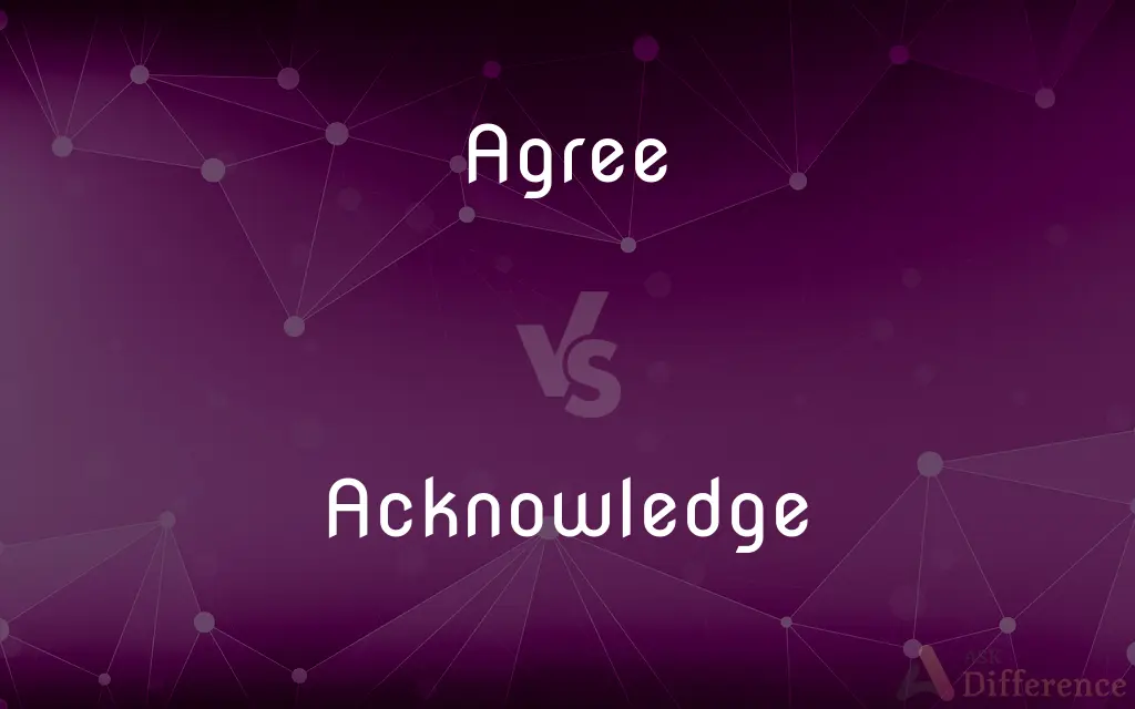 Agree vs. Acknowledge — What's the Difference?