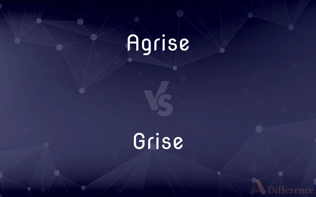 Agrise vs. Grise — What's the Difference?