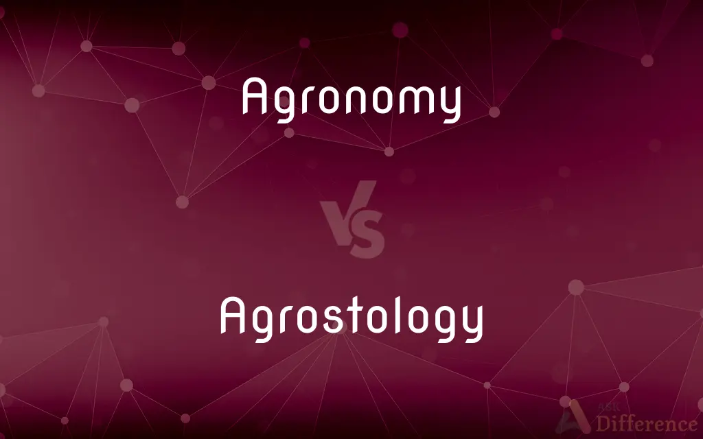Agronomy vs. Agrostology — What's the Difference?