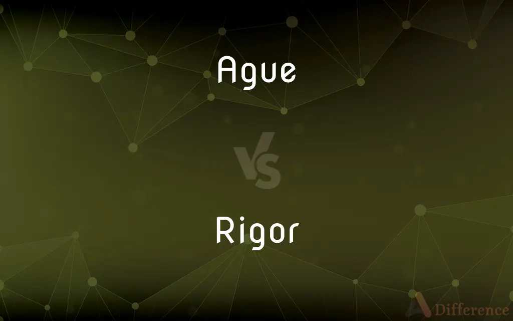 Ague vs. Rigor — What's the Difference?