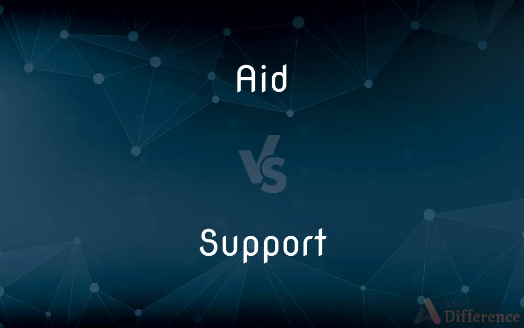 Aid vs. Support — What's the Difference?