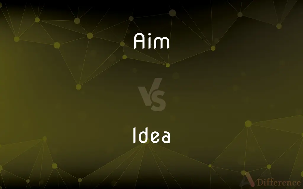 Aim vs. Idea — What's the Difference?