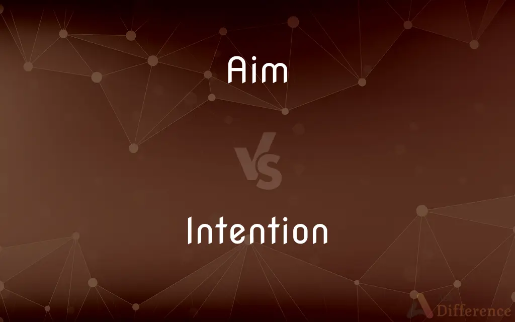 Aim vs. Intention — What's the Difference?