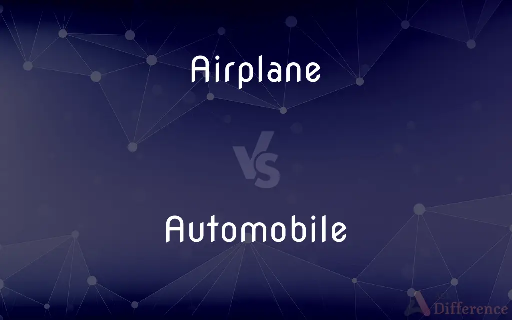 Airplane vs. Automobile — What's the Difference?