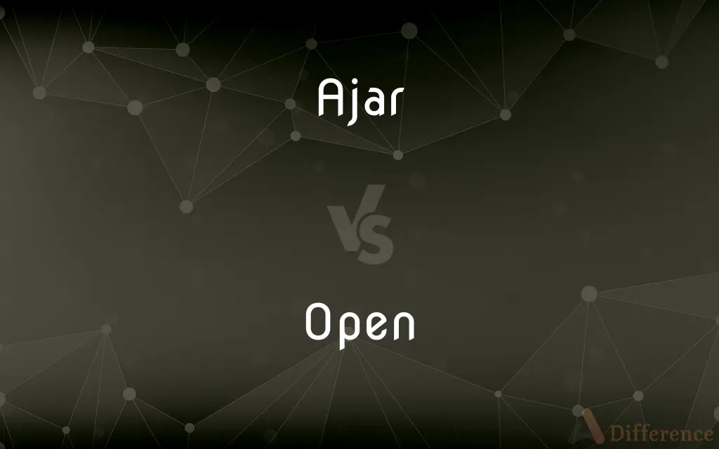 Ajar vs. Open — What's the Difference?
