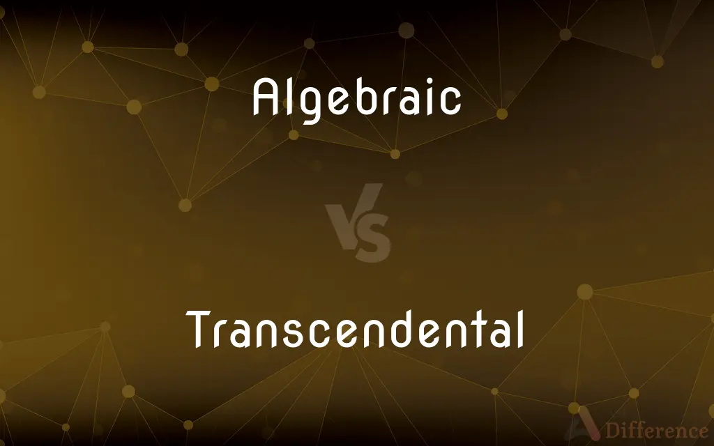Algebraic vs. Transcendental — What's the Difference?