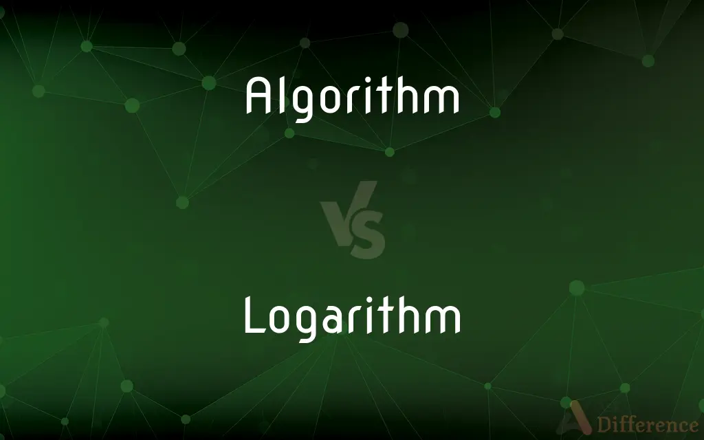 Algorithm vs. Logarithm — What's the Difference?
