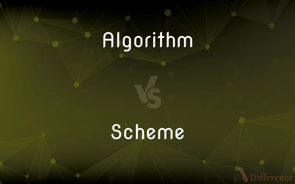 Algorithm vs. Scheme — What's the Difference?