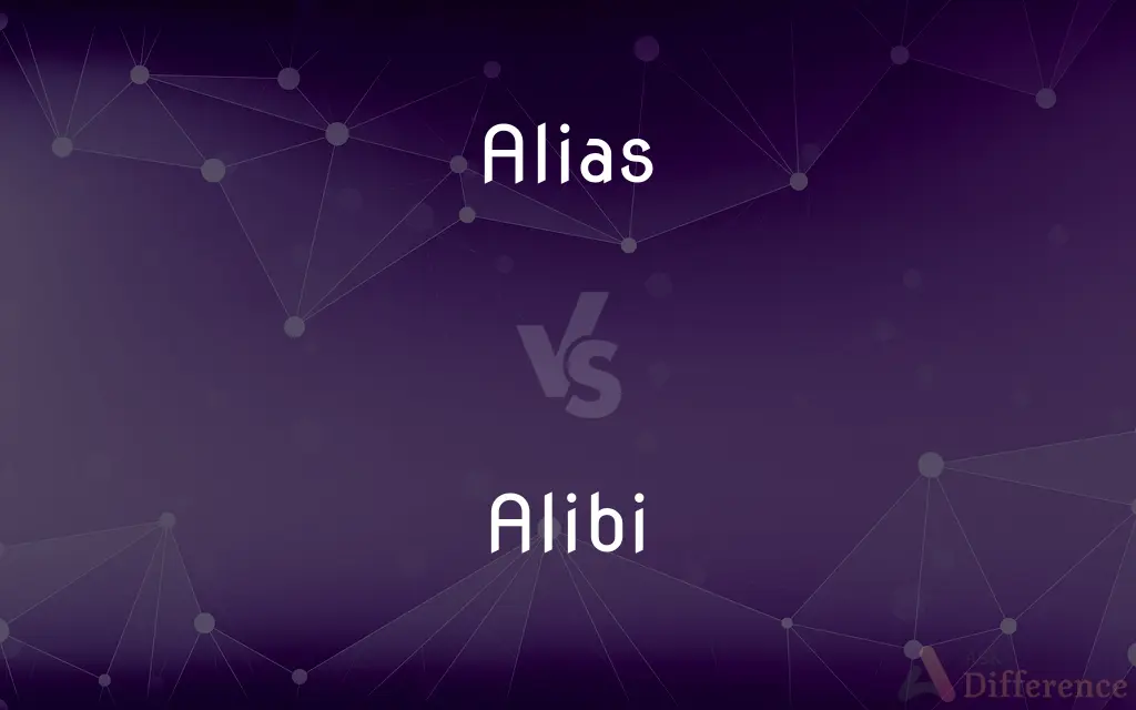Alias vs. Alibi — What's the Difference?