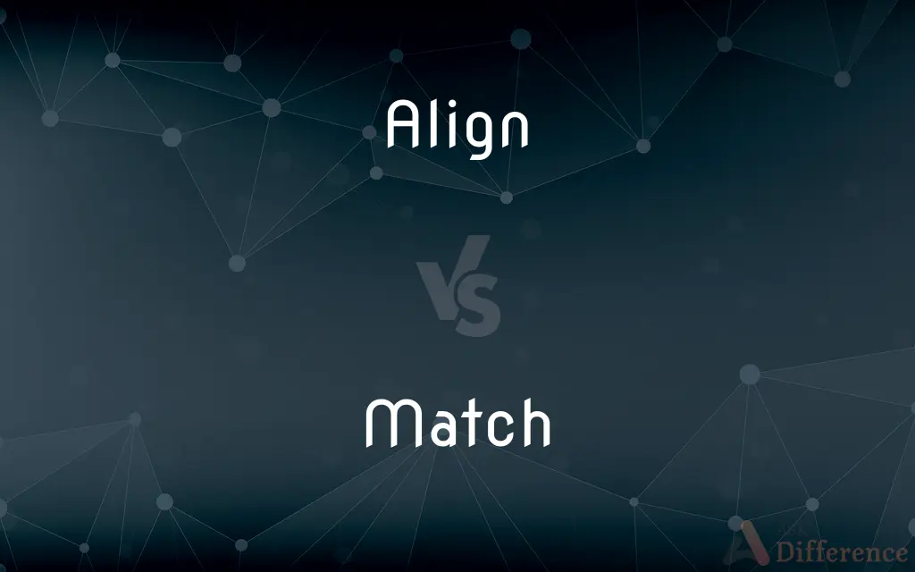 Align vs. Match — What's the Difference?