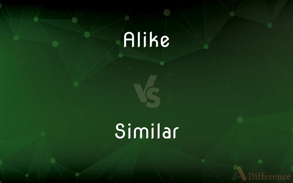 Alike vs. Similar — What's the Difference?
