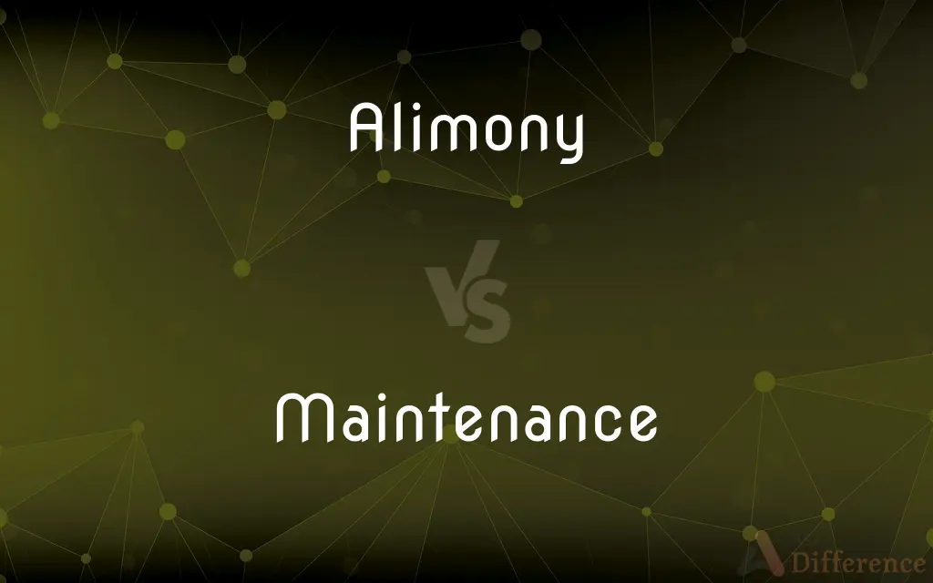 Alimony vs. Maintenance — What's the Difference?