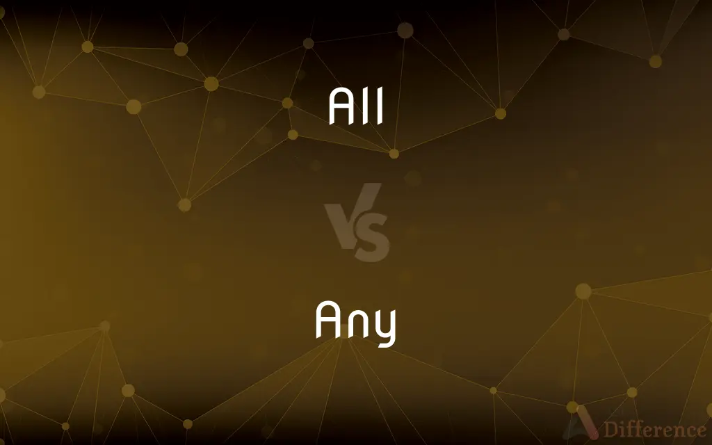 All vs. Any — What's the Difference?
