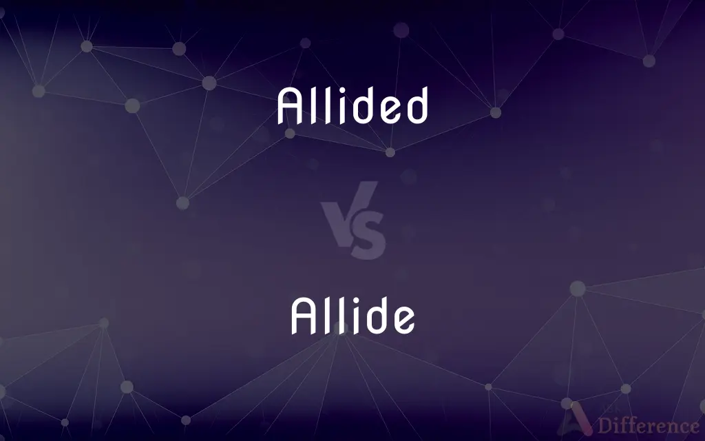 Allided vs. Allide — Which is Correct Spelling?
