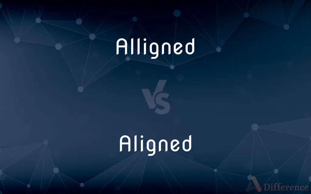 Alligned vs. Aligned — Which is Correct Spelling?