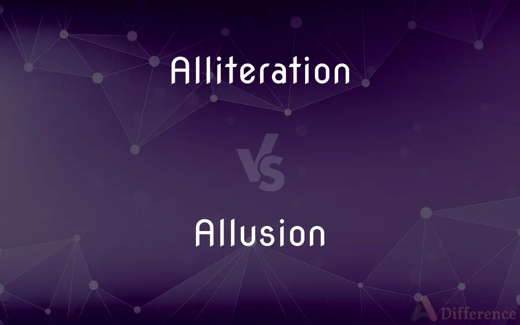 Alliteration vs. Allusion — What's the Difference?