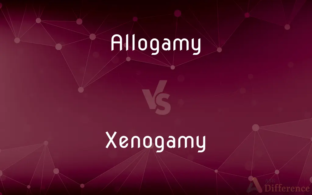 Allogamy vs. Xenogamy — What's the Difference?