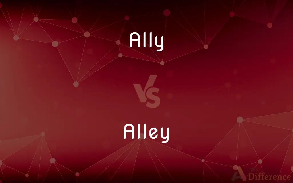 Ally vs. Alley — What's the Difference?