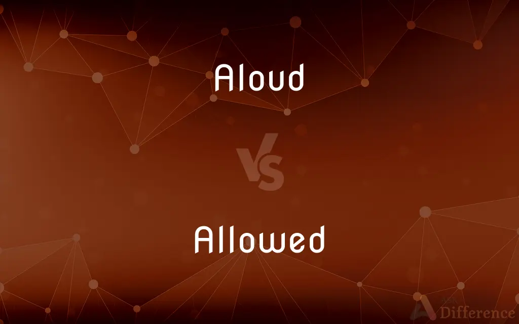 Aloud vs. Allowed — What's the Difference?