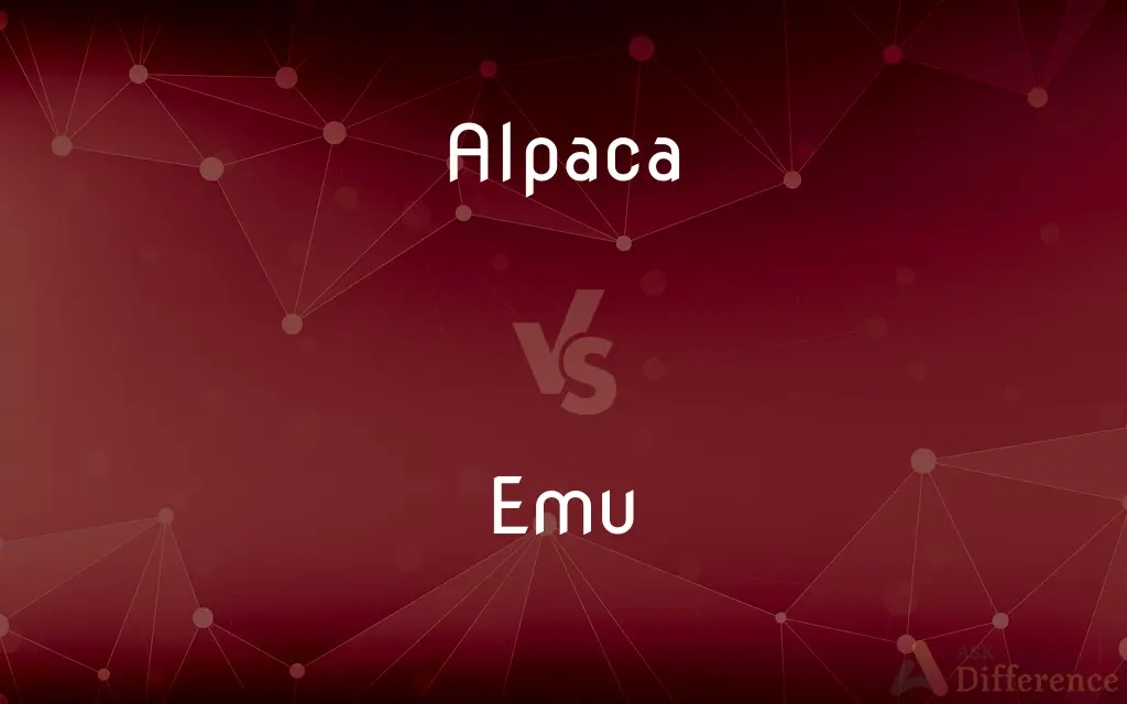 Alpaca vs. Emu — What's the Difference?