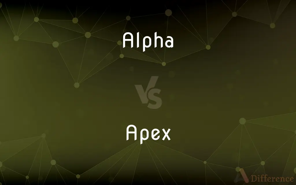 Alpha vs. Apex — What's the Difference?