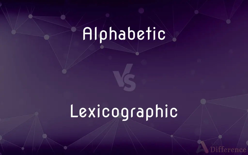 Alphabetic vs. Lexicographic — What's the Difference?
