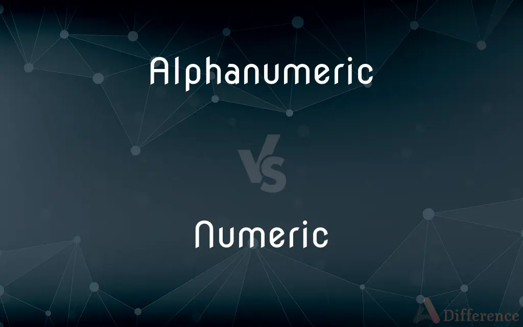 Alphanumeric vs. Numeric — What's the Difference?