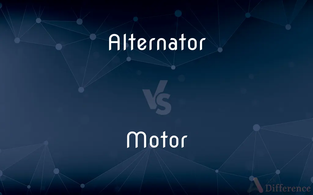Alternator vs. Motor — What's the Difference?