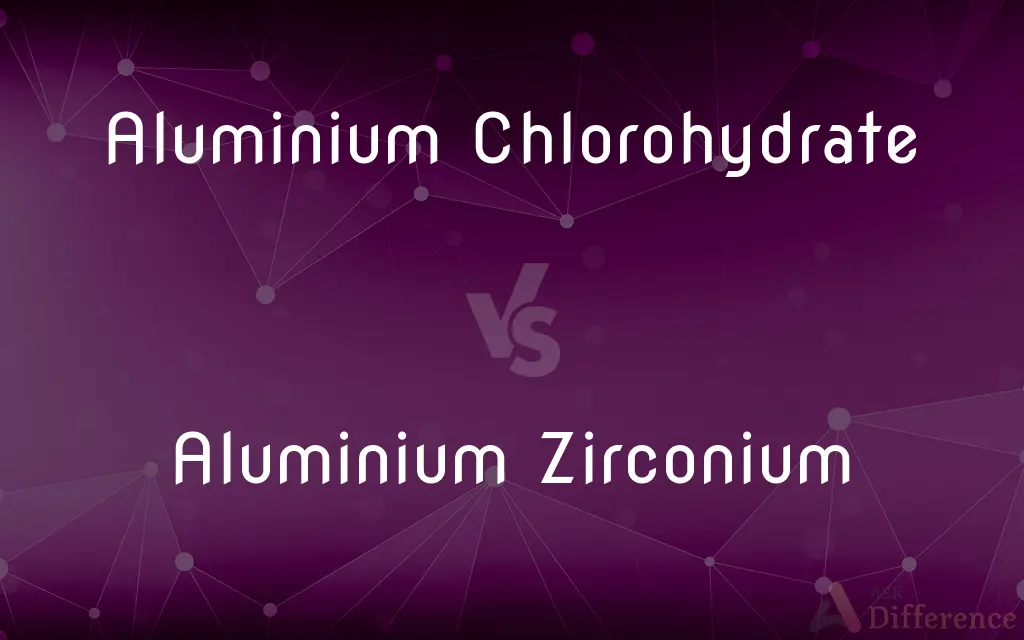 Aluminium Chlorohydrate vs. Aluminium Zirconium — What's the Difference?