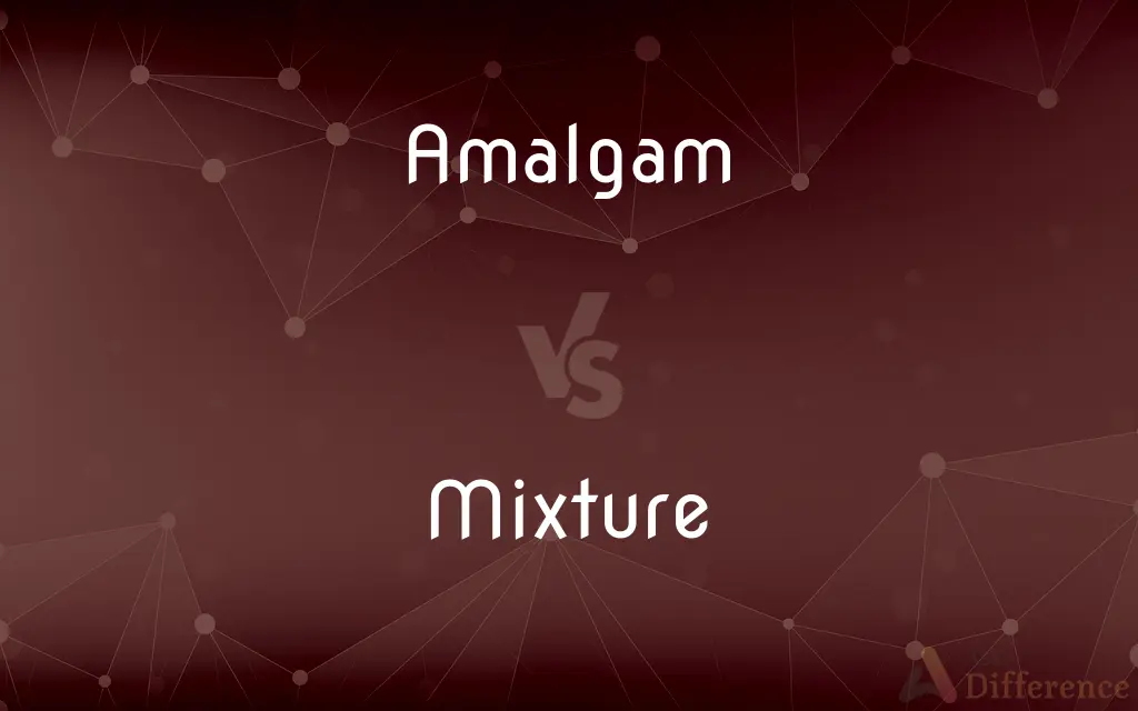 Amalgam vs. Mixture — What's the Difference?