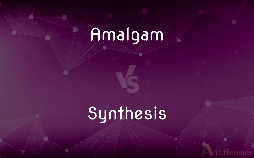 Amalgam vs. Synthesis — What's the Difference?