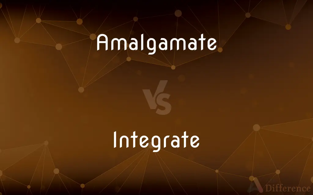 Amalgamate vs. Integrate — What's the Difference?