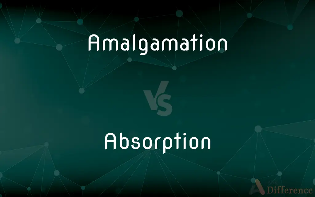 Amalgamation vs. Absorption — What's the Difference?