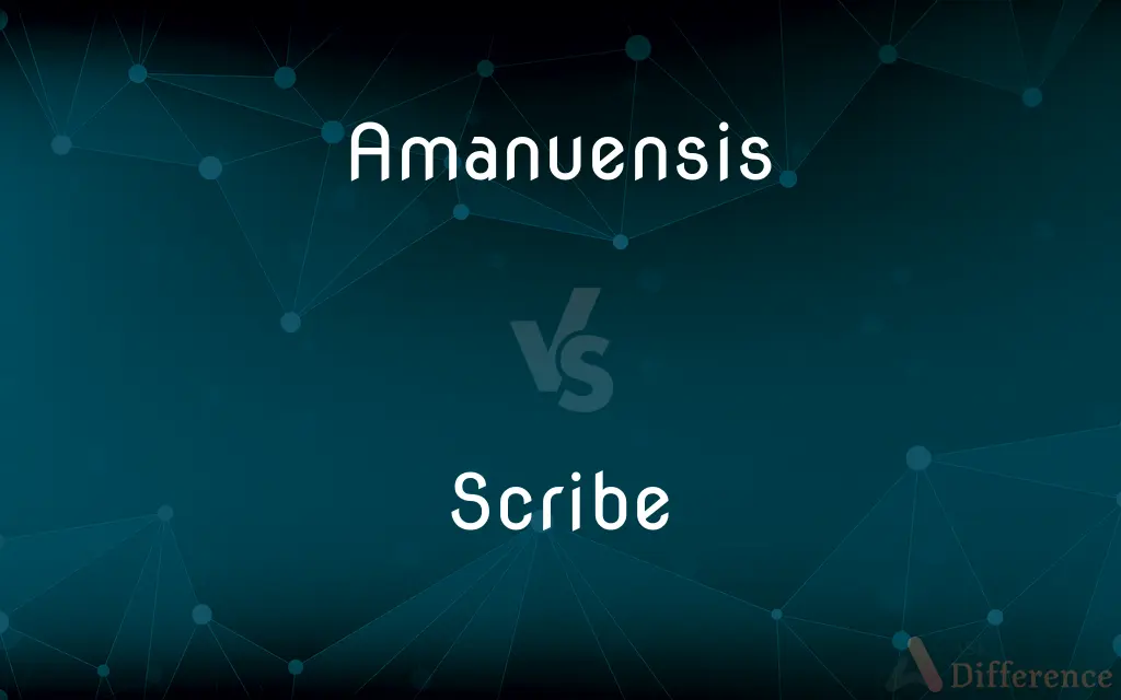 Amanuensis vs. Scribe — What's the Difference?