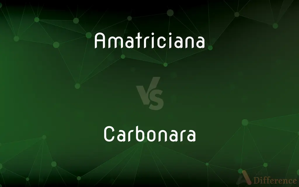Amatriciana vs. Carbonara — What's the Difference?