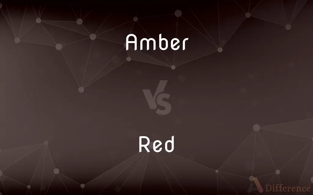 Amber vs. Red — What's the Difference?