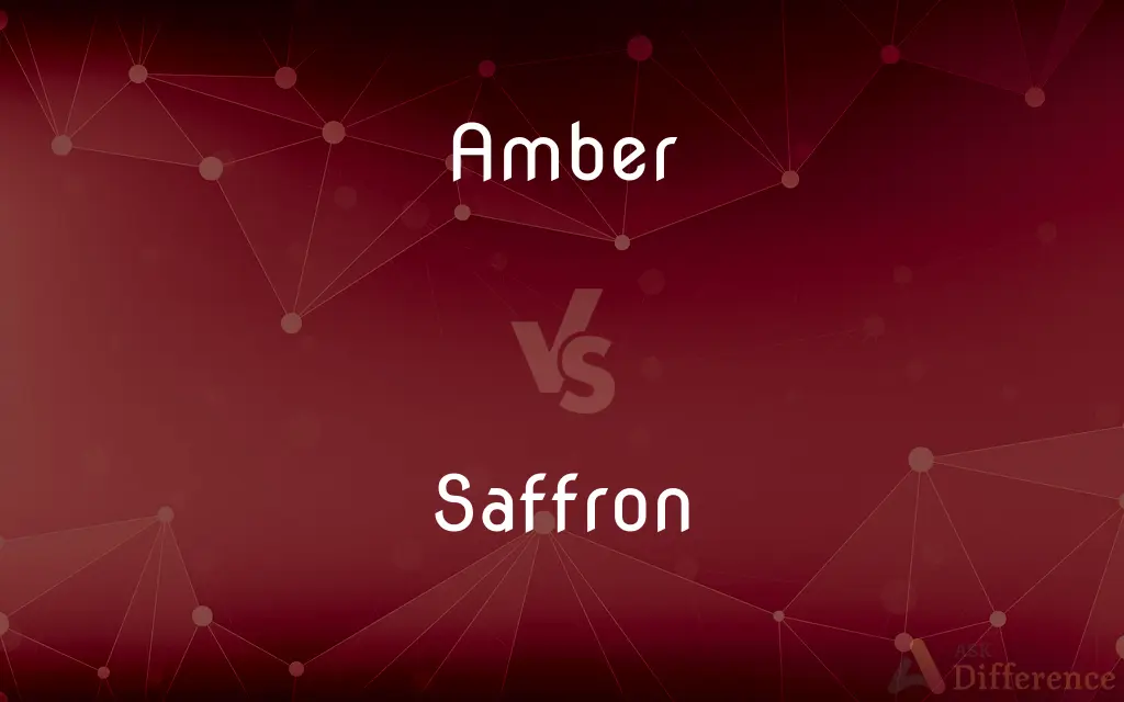 Amber vs. Saffron — What's the Difference?