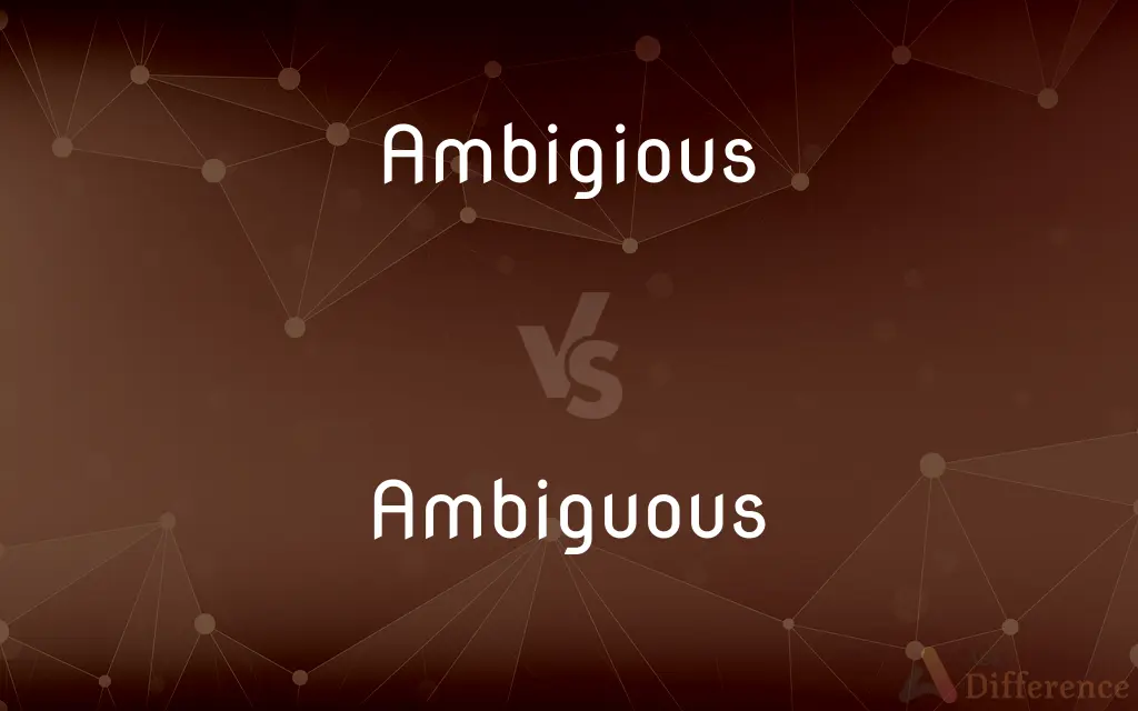 Ambigious vs. Ambiguous — Which is Correct Spelling?