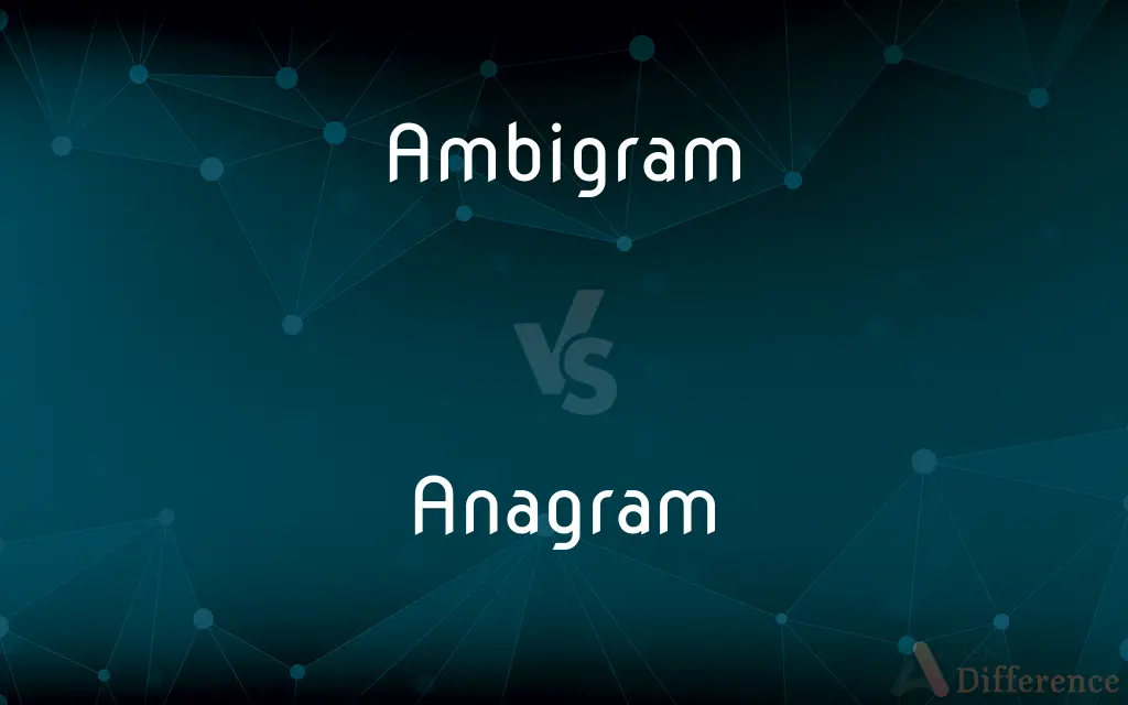 Ambigram vs. Anagram — What's the Difference?