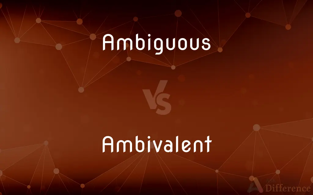 Ambiguous vs. Ambivalent — What's the Difference?