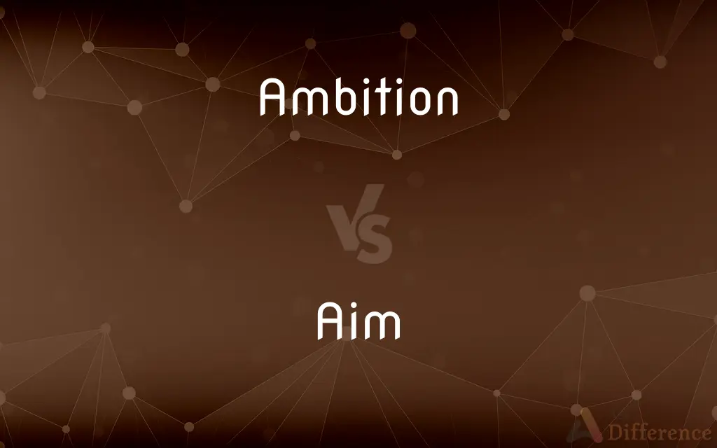 Ambition vs. Aim — What's the Difference?