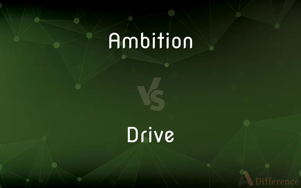 Ambition vs. Drive — What's the Difference?