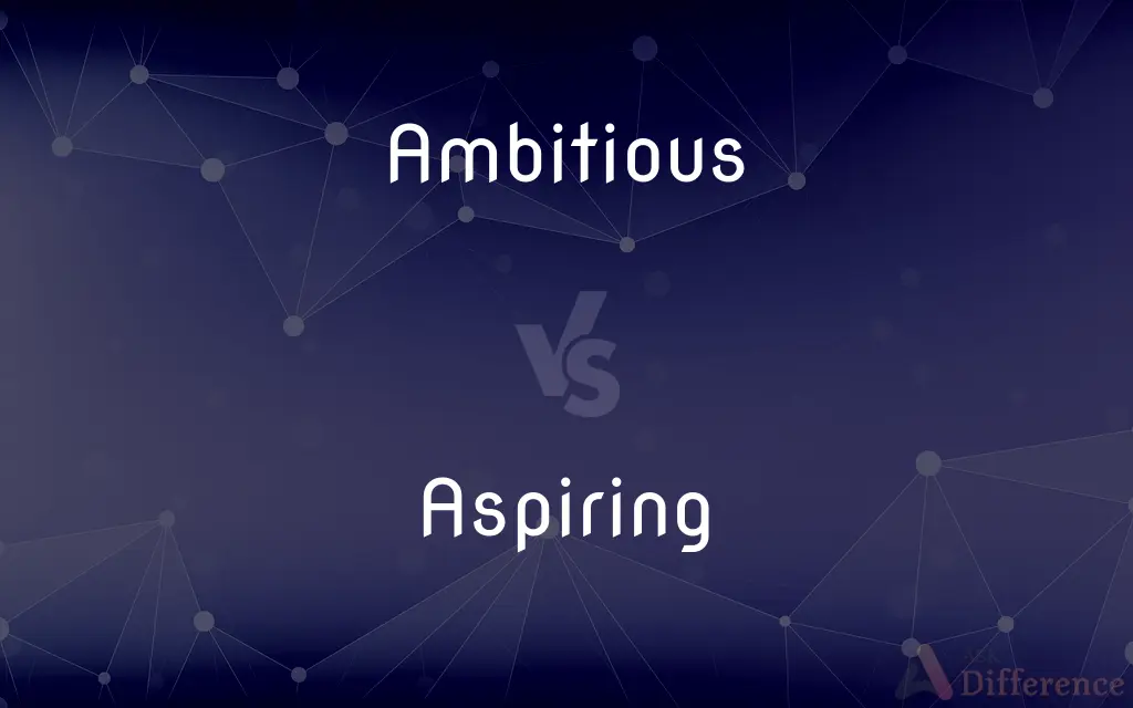 Ambitious vs. Aspiring — What's the Difference?