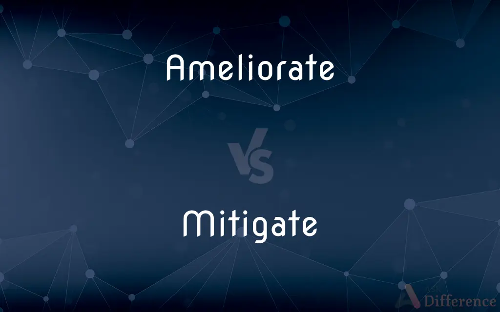 Ameliorate vs. Mitigate — What's the Difference?