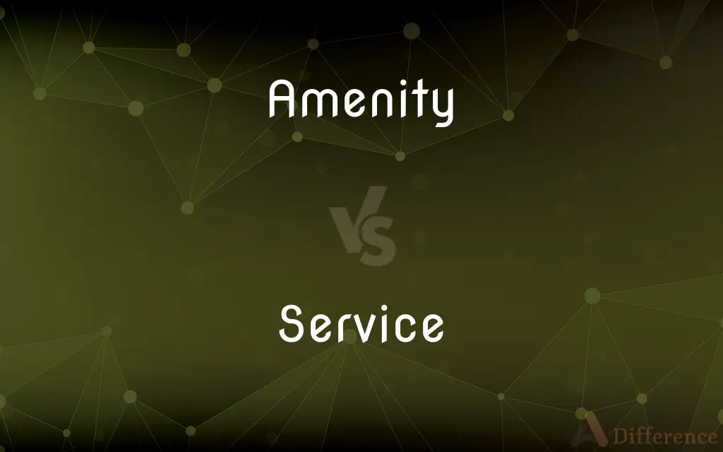Amenity vs. Service — What's the Difference?