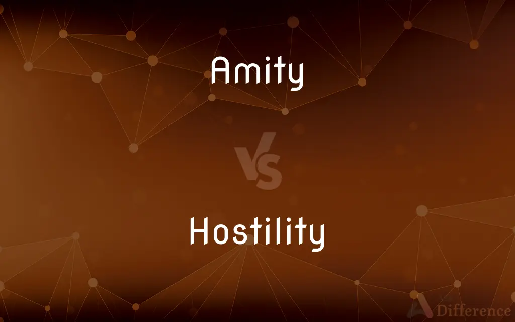 Amity vs. Hostility — What's the Difference?