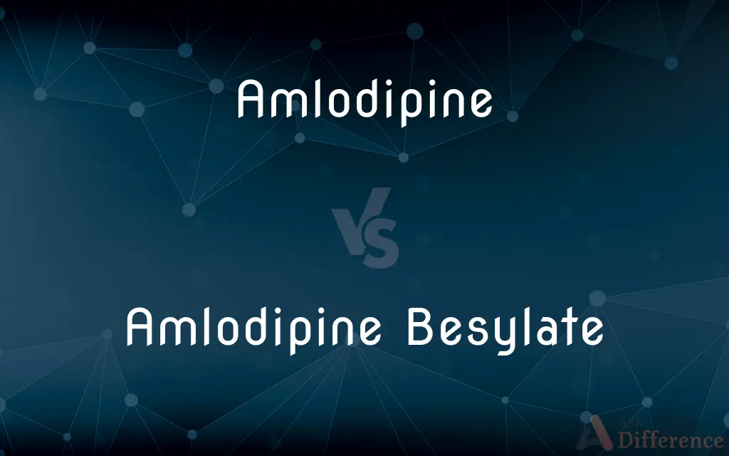 Amlodipine vs. Amlodipine Besylate — What's the Difference?