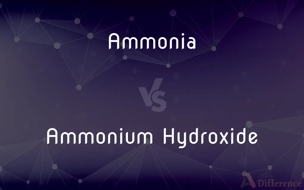 Ammonia vs. Ammonium Hydroxide — What's the Difference?