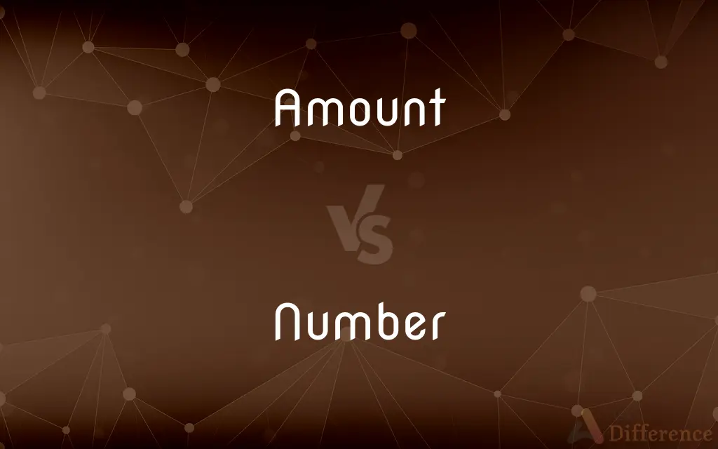 Amount vs. Number — What's the Difference?