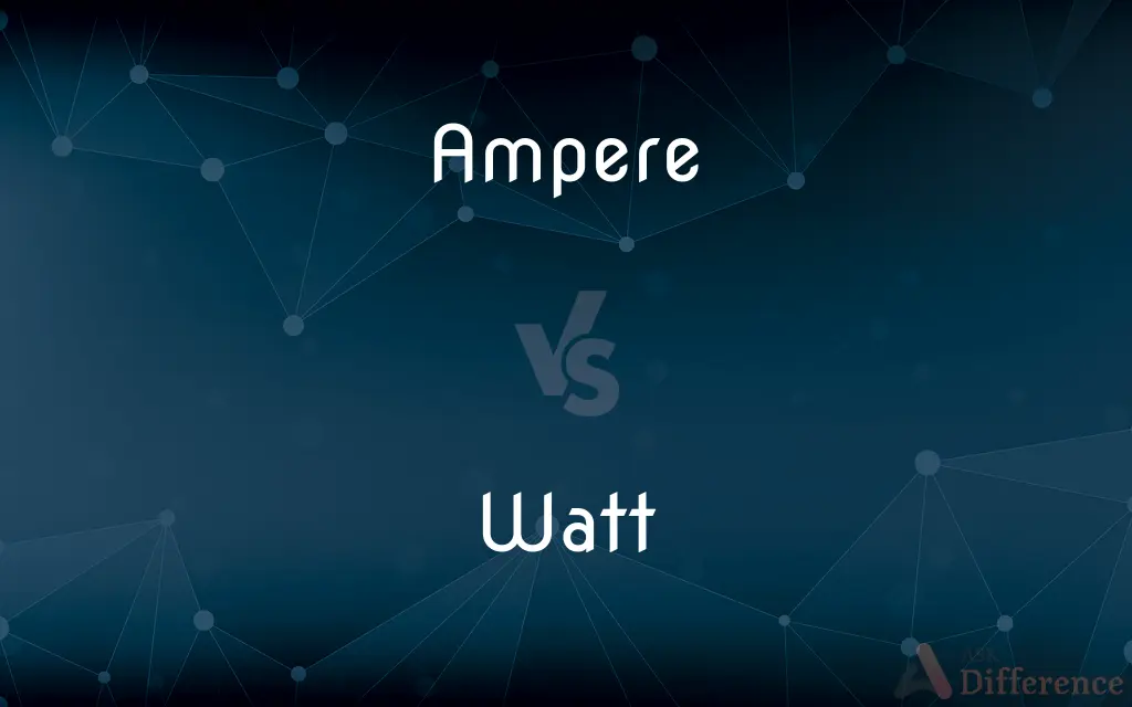 Ampere vs. Watt — What's the Difference?